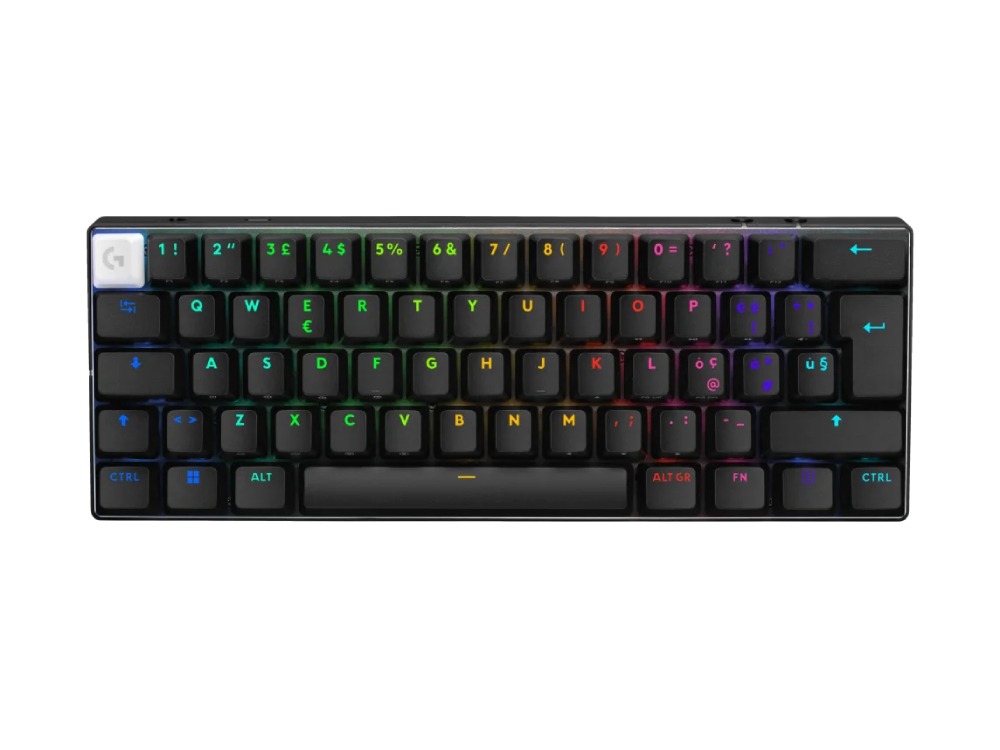 [NS026503] Logitech Pro X 60 Light Speed Wireless Gaming Keyboard Dual Shot PBT GX Optical Tactile Switch - Black