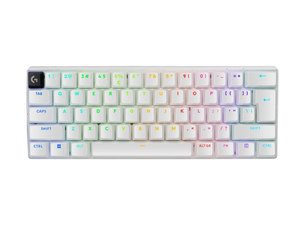 [NS026504] Logitech Pro X 60 Light Speed Wireless Gaming Keyboard Dual Shot PBT GX Optical Tactile Switch - White