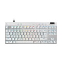 Logitech PRO X TKL RAPID Wired Mechanical Keyboard, Magnetic Analog Switches, Rapid Trigger, LIGHTSYNC Technology, Wired Connectivity, English (US) Layout, White | 920-013242