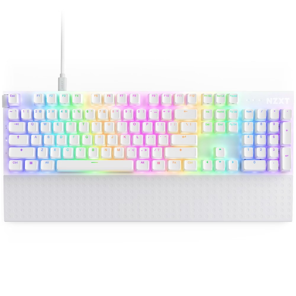 [NS027735] NZXT FUNCTION 2 Wired Optical Gaming Keyboard - White