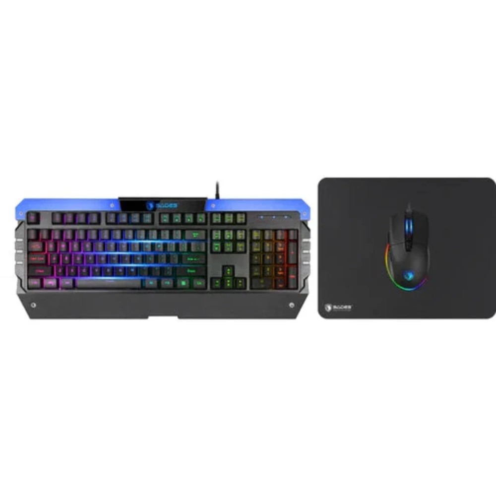 [NS026484] Sades All-In-One Bundle Wired Gaming Keyboard, Mouse & Mousepad