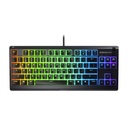 SteelSeries Apex 3 TKL Wired RGB Gaming Keyboard Whisper Quiet Gaming Switches,8-Zone RGB Illumination, Dedicated Multimedia Controls, For PC, PS5 & Xbox