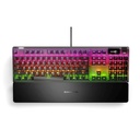 SteelSeries Apex Pro Mechanical Gaming Keyboard, Wired-USB Connectivity, Full Size, OLED Smart Display, OmniPoint - Linear & Silent Switches, Detachable Magnetic Wrist Rest - Black | US 64626