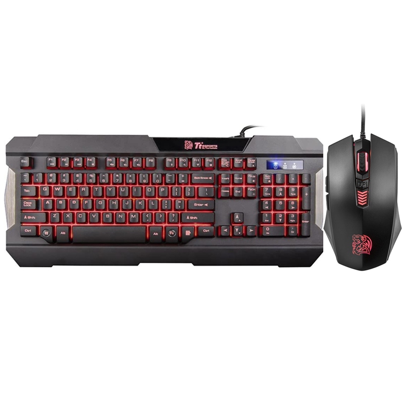 [NS001303] Thermaltake Tt eSPORTS Commander Multi-Light Gaming Wired KeyBoard & Mouse