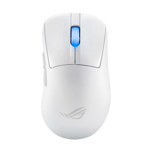 Asus Rog keris Ace II Wireless/Bluetooth RGB Gaming Mouse with 42,000 DPI OutStanding 90-Hour Battery Life - White