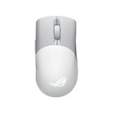 ASUS ROG Keris AimPoint Wireless Gaming Mouse, 2.4GHz & BT, 36000 dpi, AimPoint Optical Sensor, 5 Prog Buttons with Shortcuts, 650 IPS Max Speed, Up to 119H Battery - White | 90MP02V0-BMUA10
