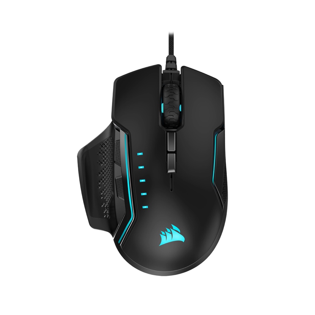 [NS001211] Corsair Glaive RGB Pro Comfort FPS/MOBA 18000 DPI Wired Gaming Mouse with Interchangeable Grips