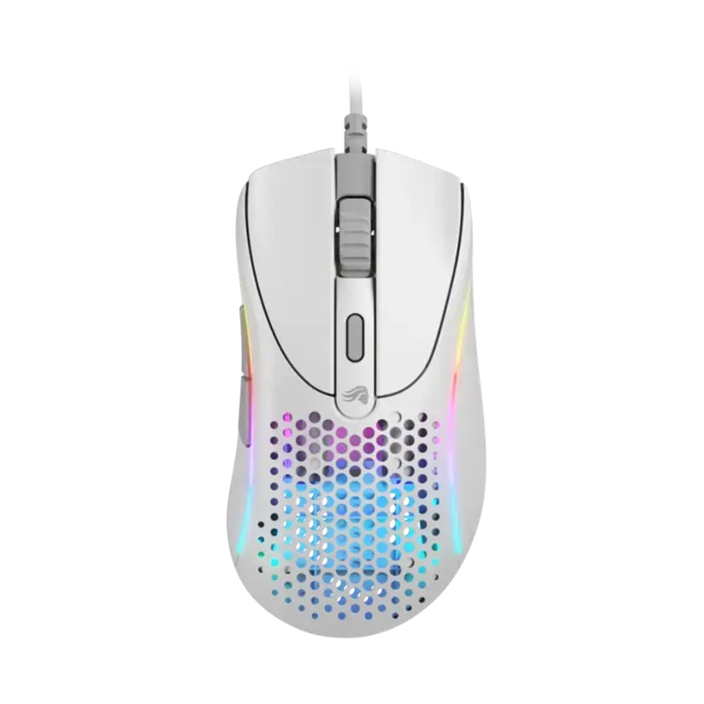 [NS026764] Glorious Model D2 Ultralight Ergonomic RGB Wired Gaming Mouse 58g 26,000 DPI - White