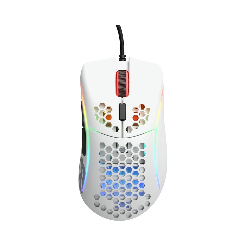 Glorious Model O Minus 12,000 DPI Wired Gaming Mouse (58g) - Matte White