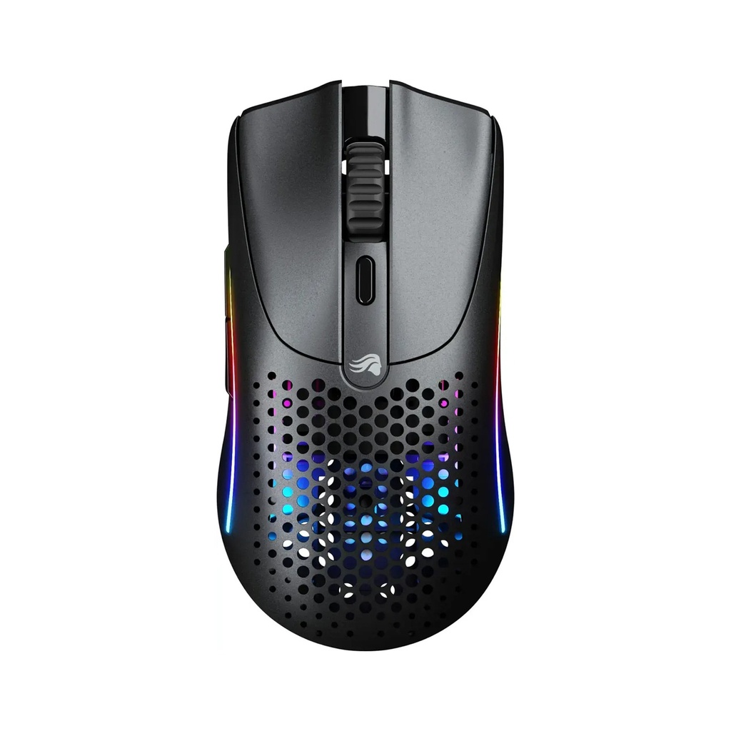 Glorious Model O2 Mini Ultralight Ambidextrous RGB Wireless Gaming Mouse 57g 26,000 DPI - Black