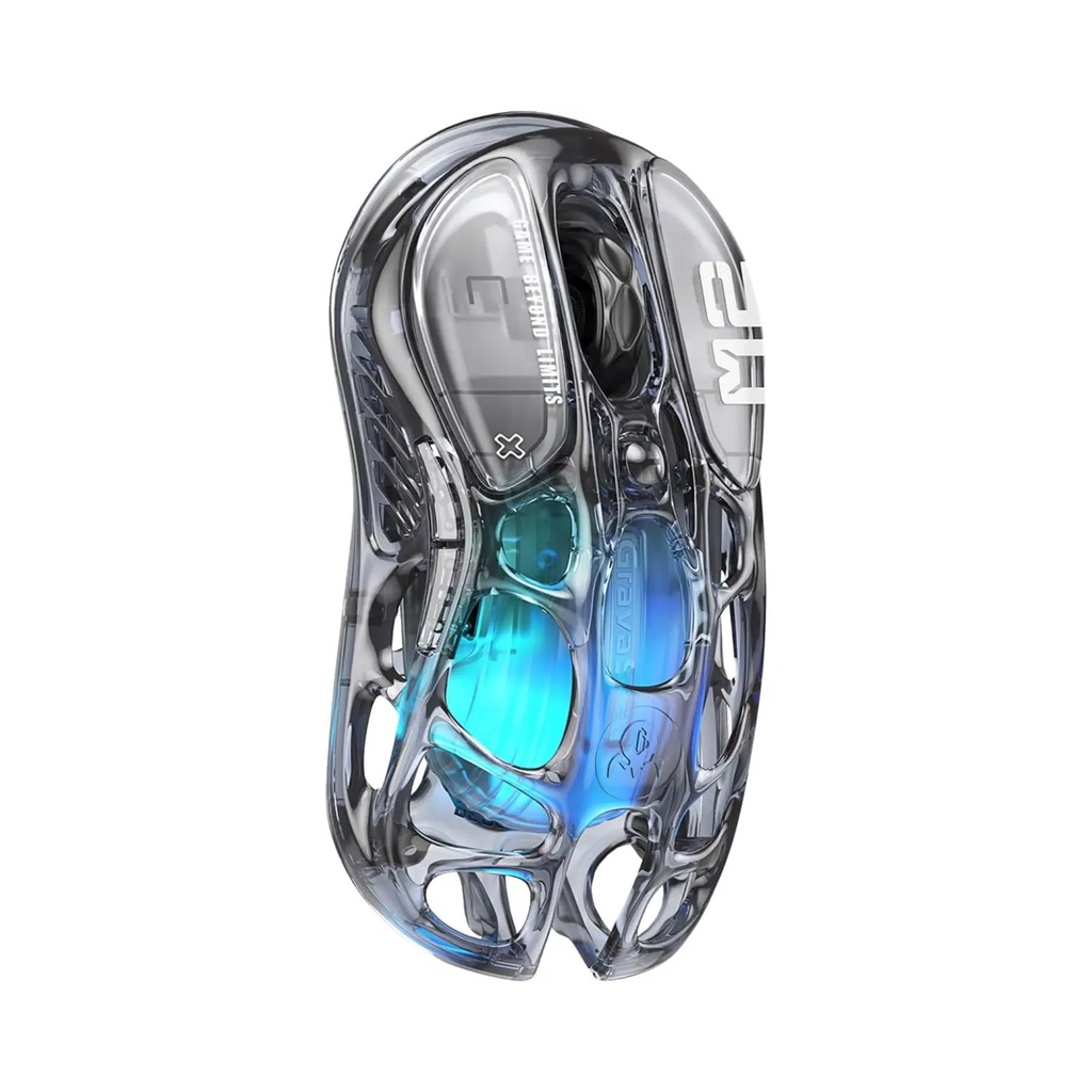 [NS031648] GravaStar Mercury M2 Wireless Gaming Mouse - Transparent Black