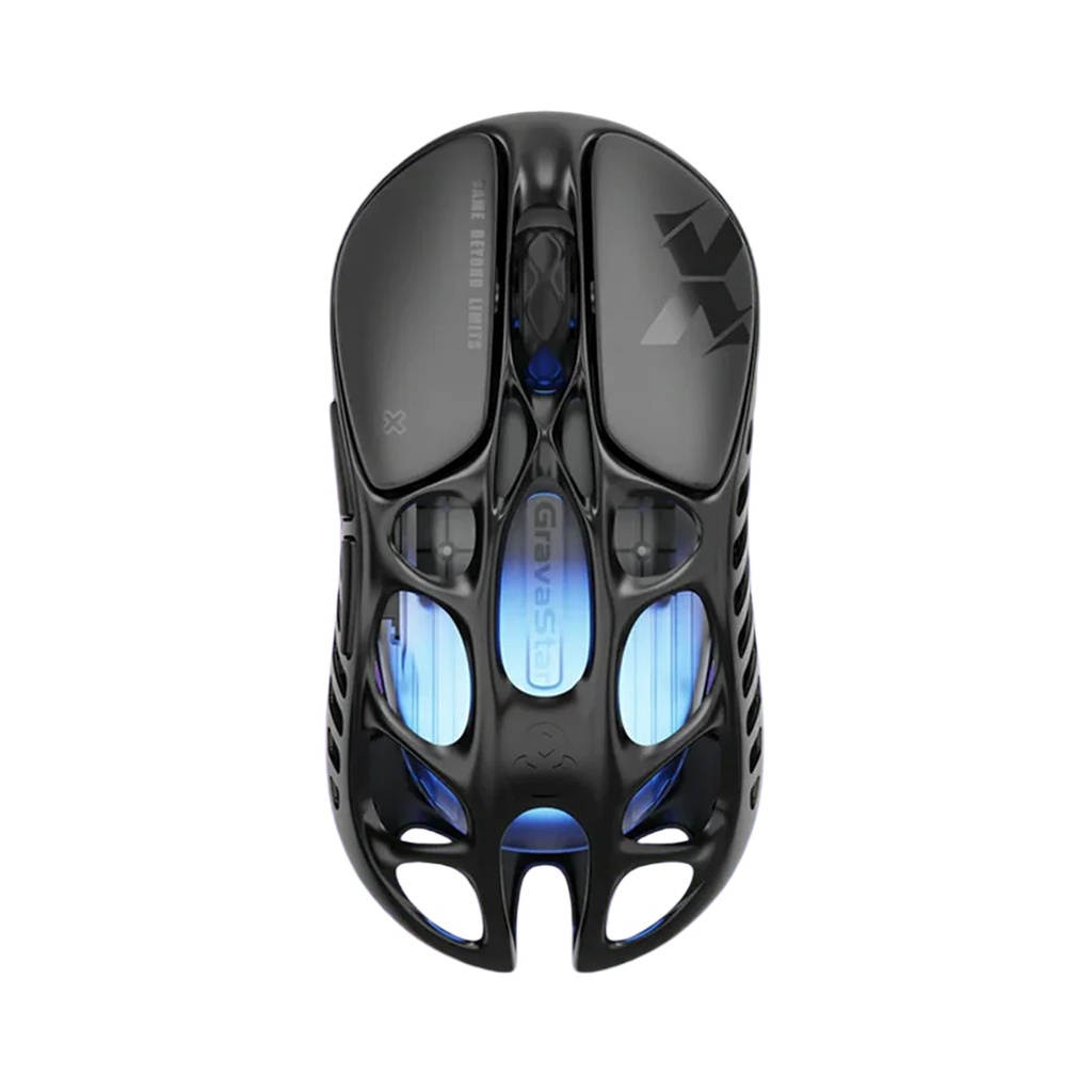 Gravastar Mercury X Magnesium Alloy Frame (Wired/Bluetooth Wireless) Gaming Mouse - Galaxy Black