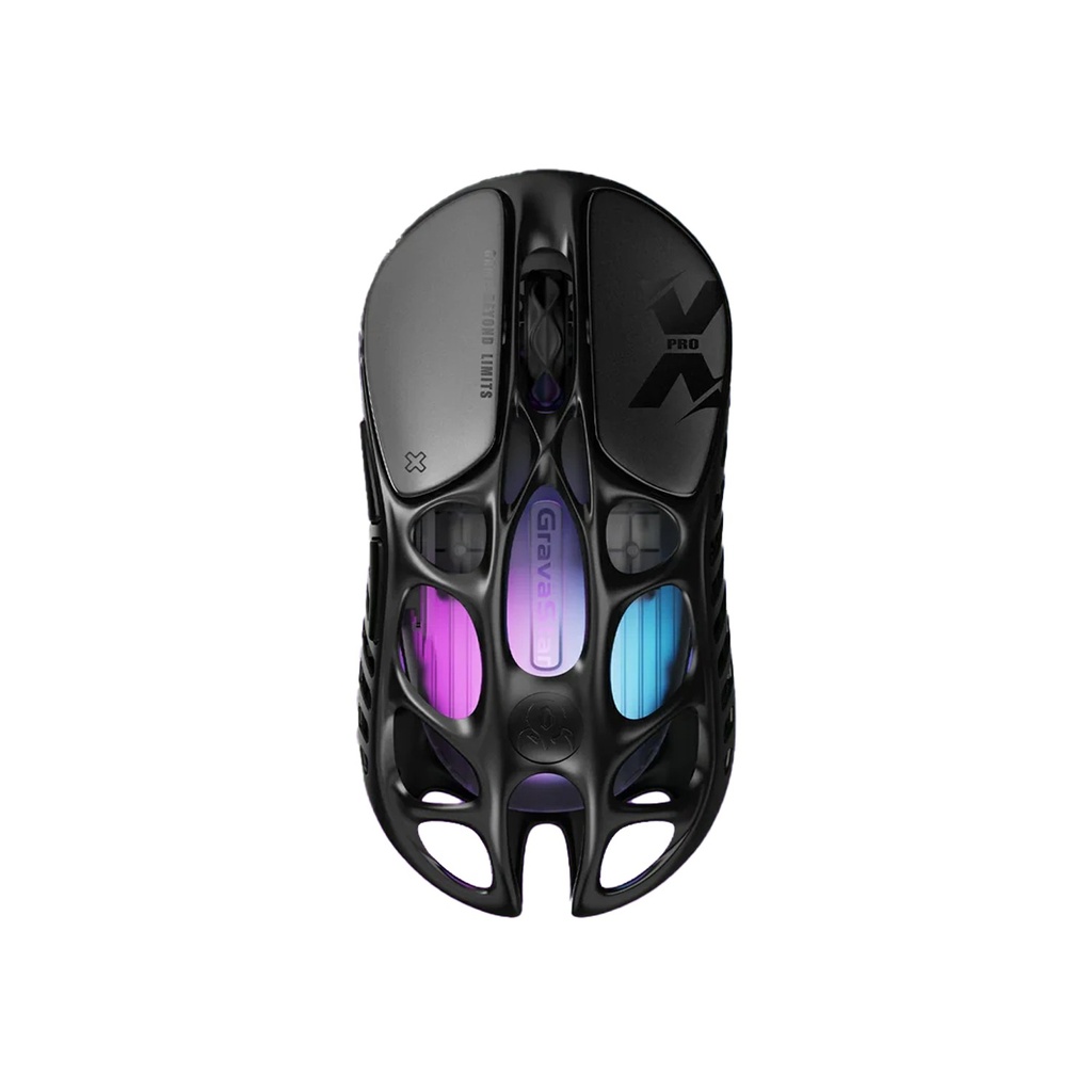 Gravastar Mercury X Pro Magnesium Alloy Frame Wireless/Bluetooth/Wired Gaming Mouse - Galaxy Black