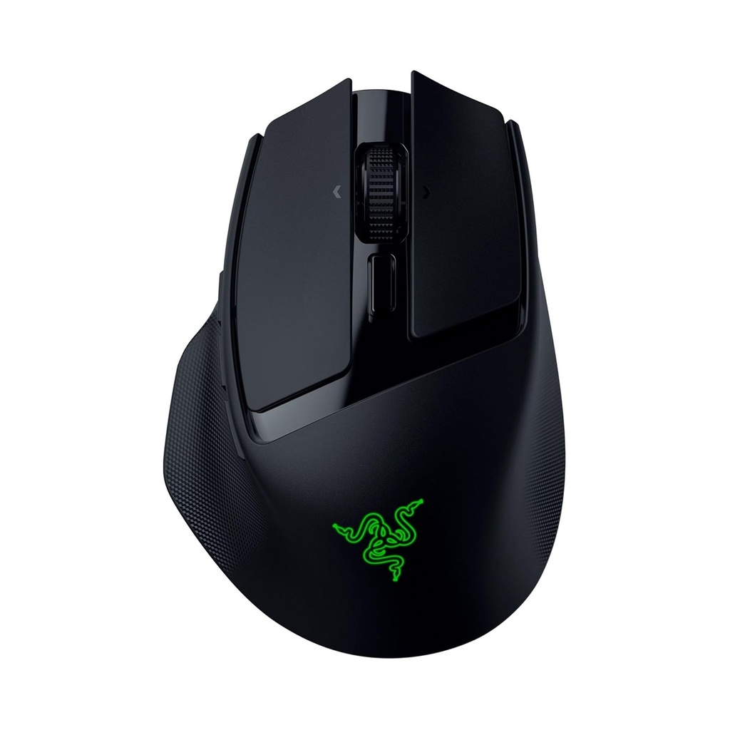[NS030584] Razer Basilisk Mobile Portable Ergonomic Wireless/Bluetooth Gaming Mouse, Upto 105Hr, Focus X 18K Optical Sensor - Black