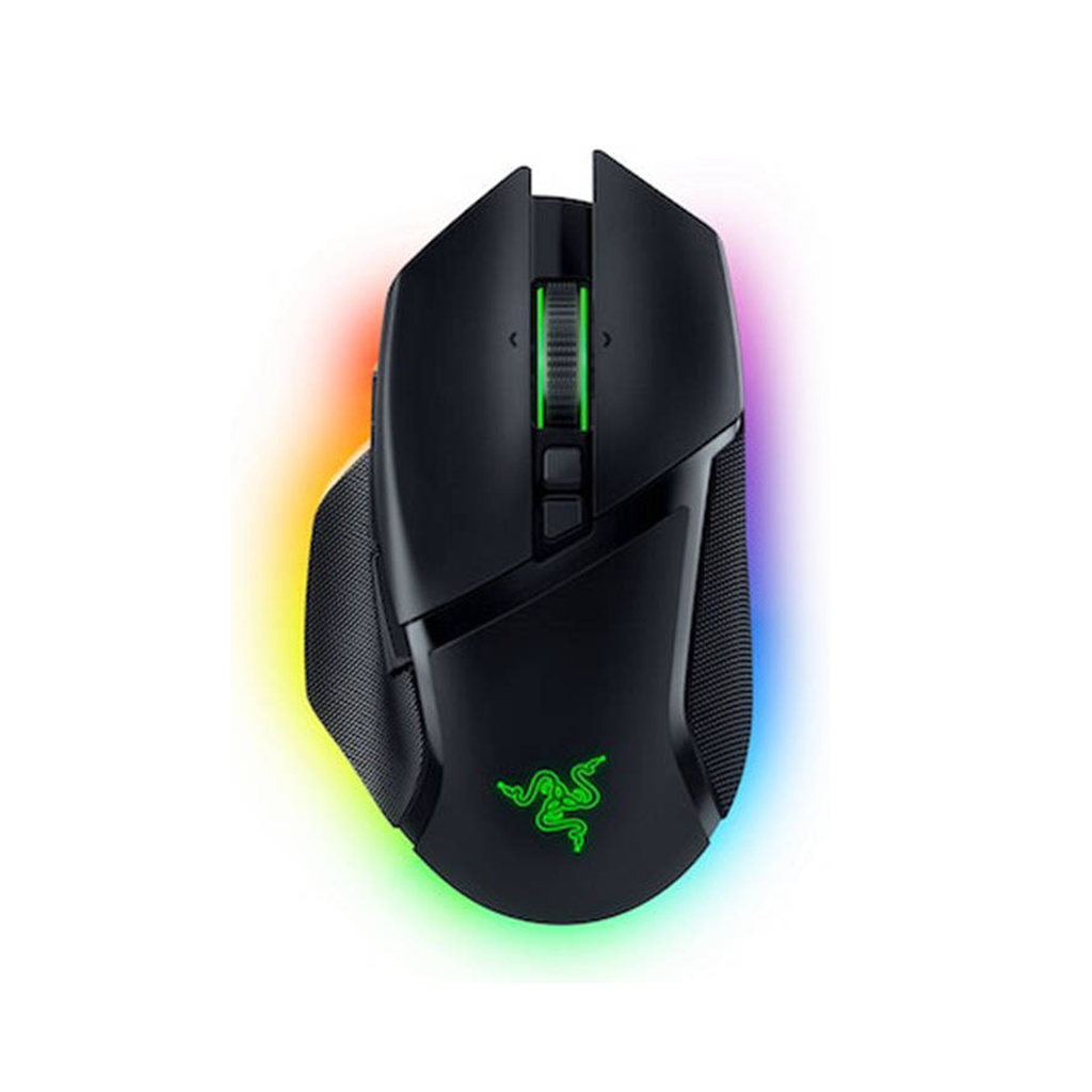 Razer Basilisk V3 Pro Wireless/BT/Wired Gaming Mouse Hyper Scroll Tilt Wheel, 30K DPI Optical Sensor, Gen-3 Optical Switches, 13-Zone Chroma RGB, 13 Programmable Controls - Black
