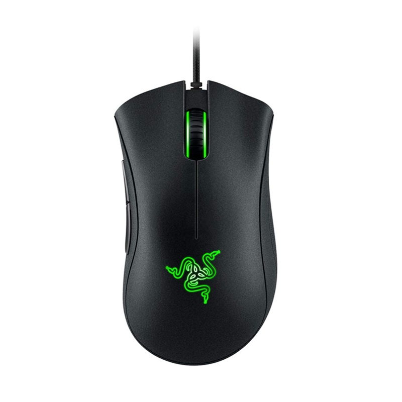 [NS003689] Razer DeathAdder Essential Gaming Mouse: 6400 DPI Optical Sensor, 5 Programmable Buttons, Mechanical Switches, Rubber Side Grips - Black