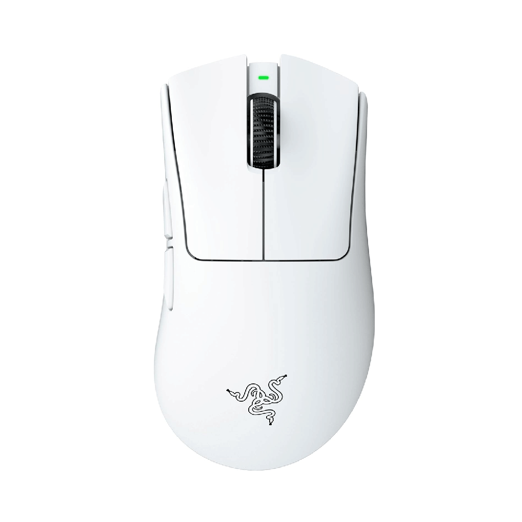[NS030446] Razer DeathAdder V4 Pro Wireless Gaming Mouse: 56g Lightweight - HyperSpeed Wireless Gen-2 - Optical Scroll Wheel - Optical Switches Gen-4 - Focus Pro 45K Sensor Gen-2 - Up to 150 Hr Battery, White | RZ01-05330200-R3G1