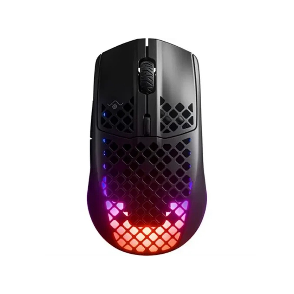 [NS026879] SteelSeries Aerox 3 Wireless/Bluetooth Ultralight Weight Gaming Mouse 18,000 CPI, 6 Programmable Button, 200 Hour Battery Life - Black