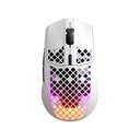 SteelSeries Aerox 3 Wireless/Bluetooth Ultralight Weight Gaming Mouse 18,000 CPI, 6 Programmable Button, 200 Hour Battery Life - White