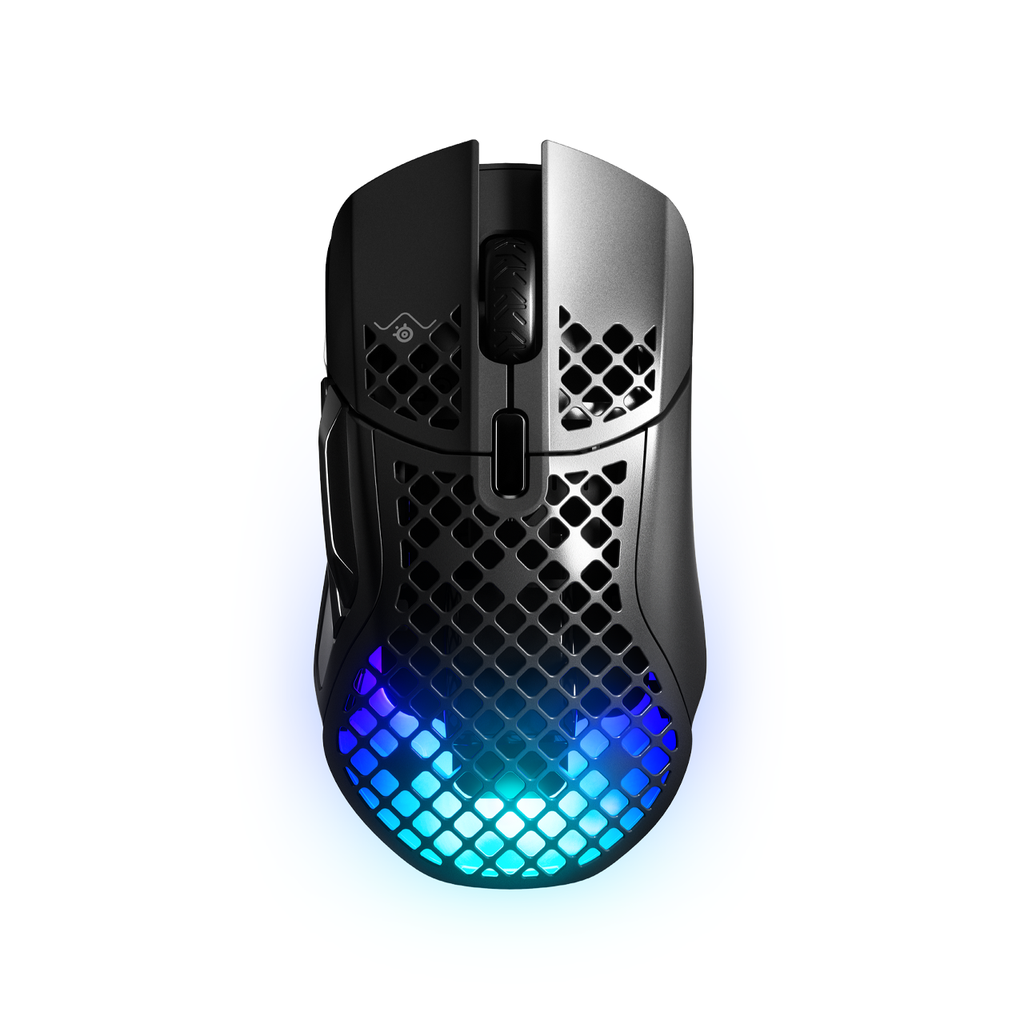 [NS014638] Steelseries AEROX 5 Ultra Light Wireless/Bluetooth/Wired Gaming Mouse, Up to 180-Hours Battery Life, 9 Programmable Buttons
