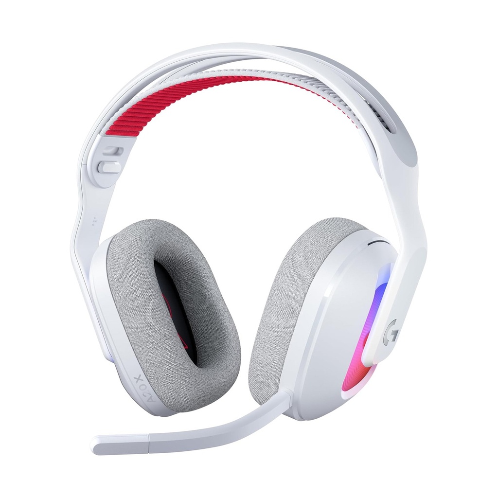 [NS031819] ASTRO A20 X LIGHTSPEED Bluetooth / Wireless Gaming Headset, LIGHTSYNC RGB, and 48 kHz Boom Mic, for PS5, Xbox, Nintendo Switch/Switch 2 and PC with 2-System PLAYSYNC Audio - White