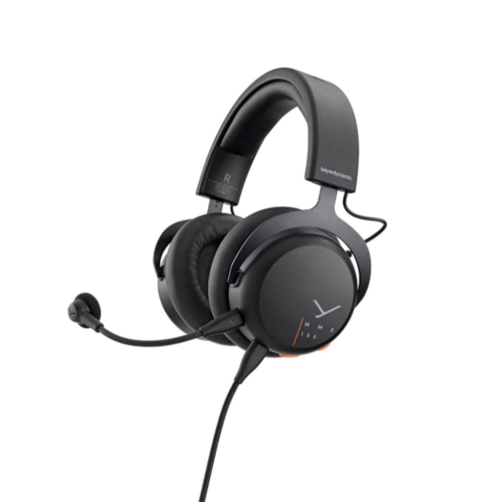 [NS031404] Beyerdynamic MMX 100 Studio-Class Analog Gaming Headset Detachable Meta Voice Microphone With Pop Filter - Black