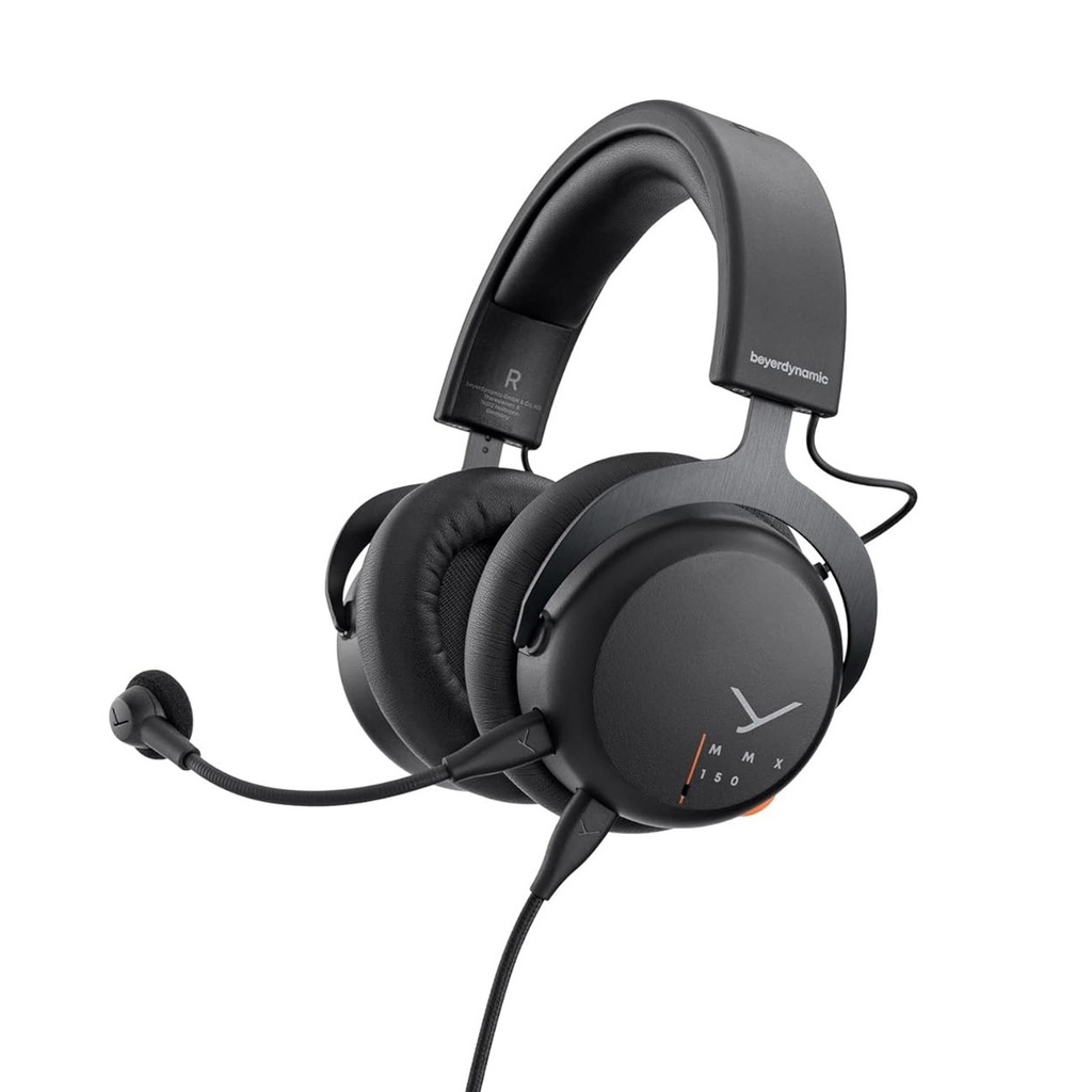 [NS031402] Beyerdynamic MMX 150 Studio-Glass USB Gaming Headset, Detachable Meta Voice Microphone With Pop Filter - Black