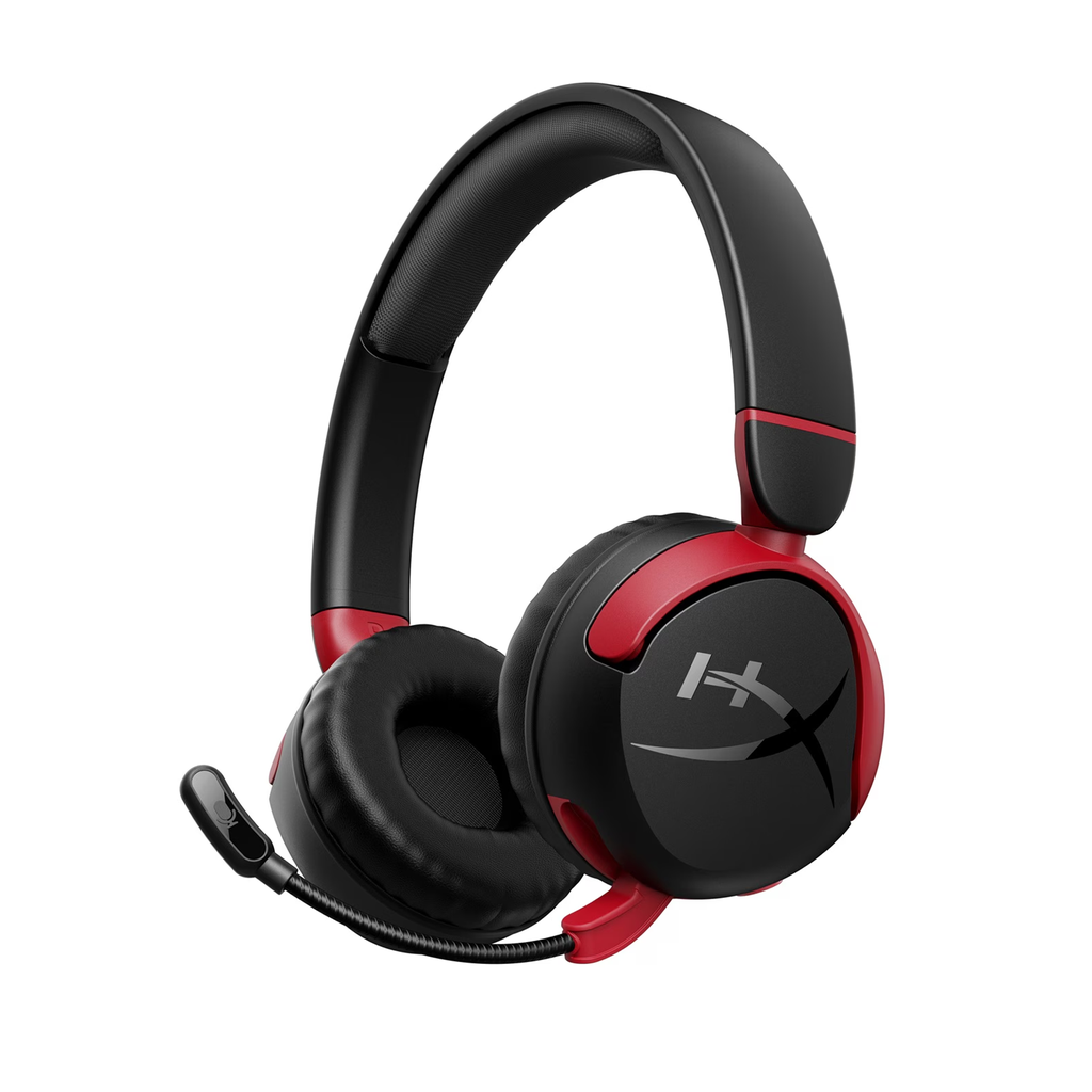 [NS027539] HyperX Cloud Mini Wireless/Bluetooth/Wired Gaming Headset,Up to 25 Hrs Battery Life, Immersive Audio, 85DB Volume Limit For Younger Gamers For PC,Chormebook Playstation,Xbox & Mobile Devices