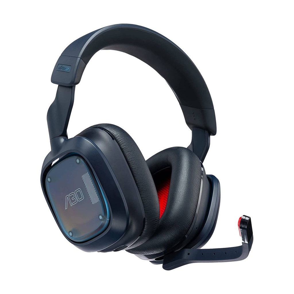 [NS006813] Logitech G Astro A30 PlayStation 5 Wireless/Bluetooth/Wired (3.5mm) Gaming Headset, Ultra Low-Latency 27+ Hrs Battery Life,Detachable Mic - For PC/PS5/Switch & Mobile Smart Devices - Navy/Red