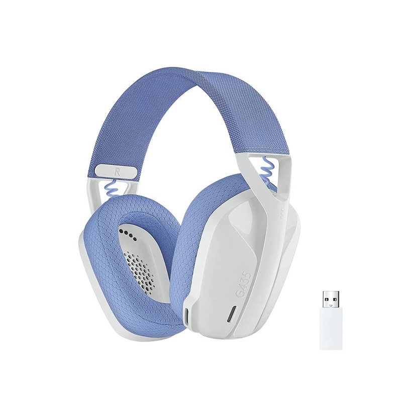 [NS003453] Logitech G435 Light Speed Wireless/Bluetooth Gaming Headset For PC & PS5/4 - White
