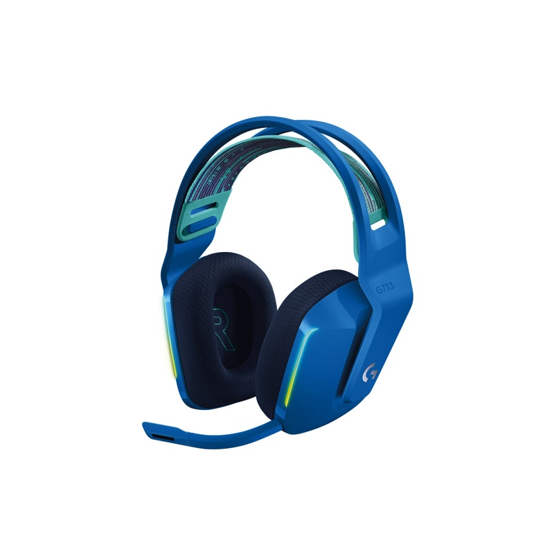 [NS001023] Logitech G733 Light Speed Wireless RGB Gaming Headset - Blue For PC & PS4