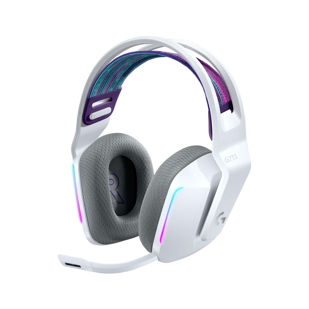 [NS004432] Logitech G733 Light Speed Wireless RGB Gaming Headset - White