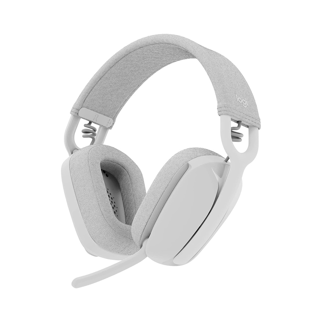 [NS008777] Logitech Zone Vibe 100 Wireless Bluetooth Headset With Noise-Cancelling Mic - Off White