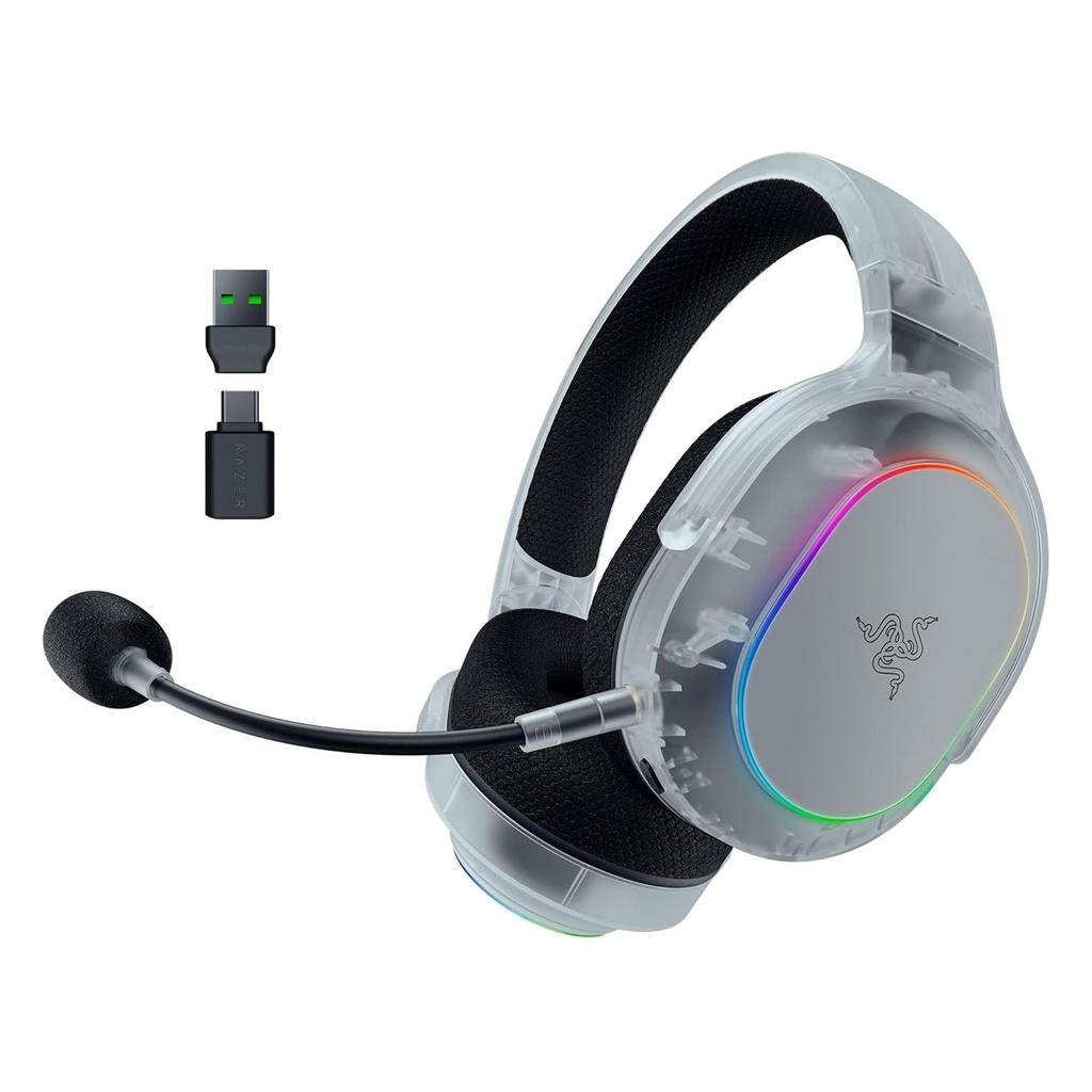 [NS032305] Razer Barracuda X Chroma Wireless Multi Platfrom Gaming Headset For PC,Mac,PlayStation,Switch, Steam Deck & Smartphone - Phantom White
