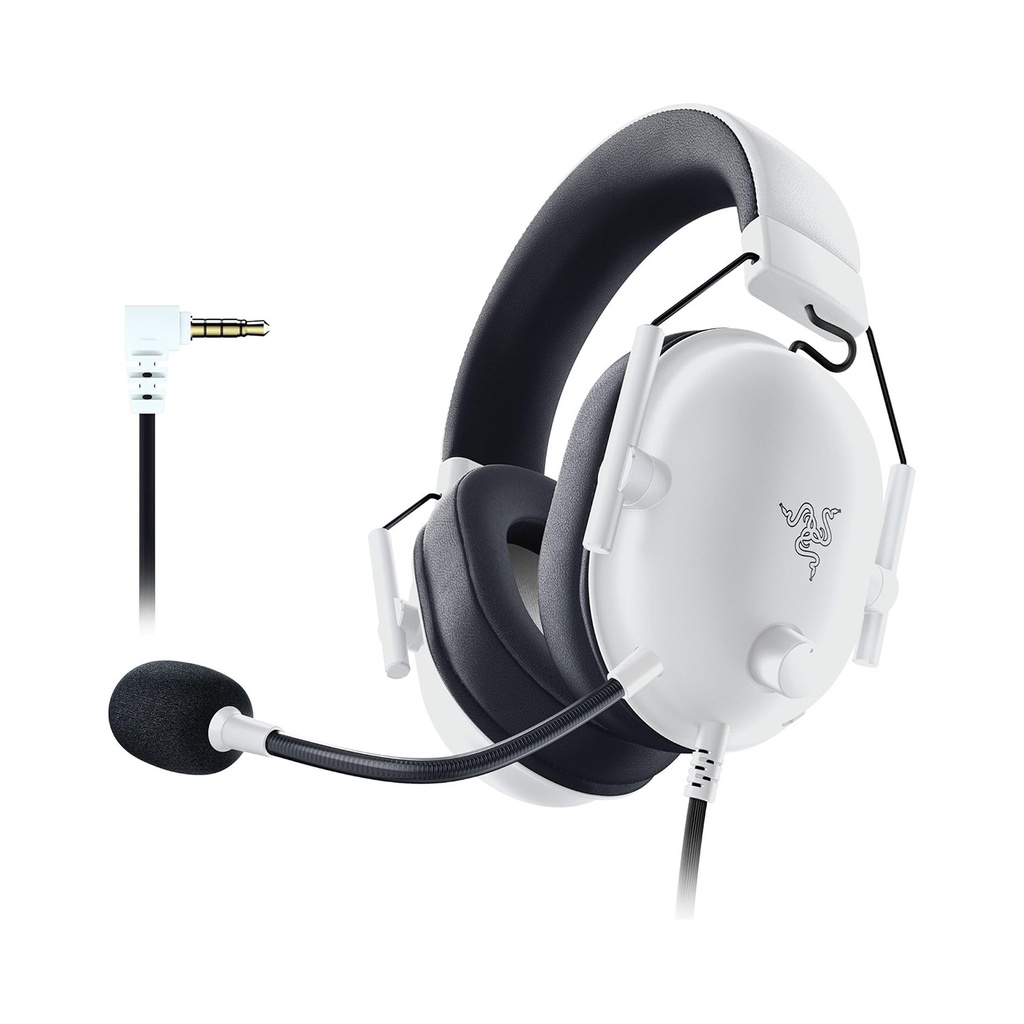 [NS006079] Razer BlackShark V2 X Esports 7.1 Surround Sound Wired Gaming Headset - For PC,PS4, Xbox One,Switch & Mobile Devices – White Edition