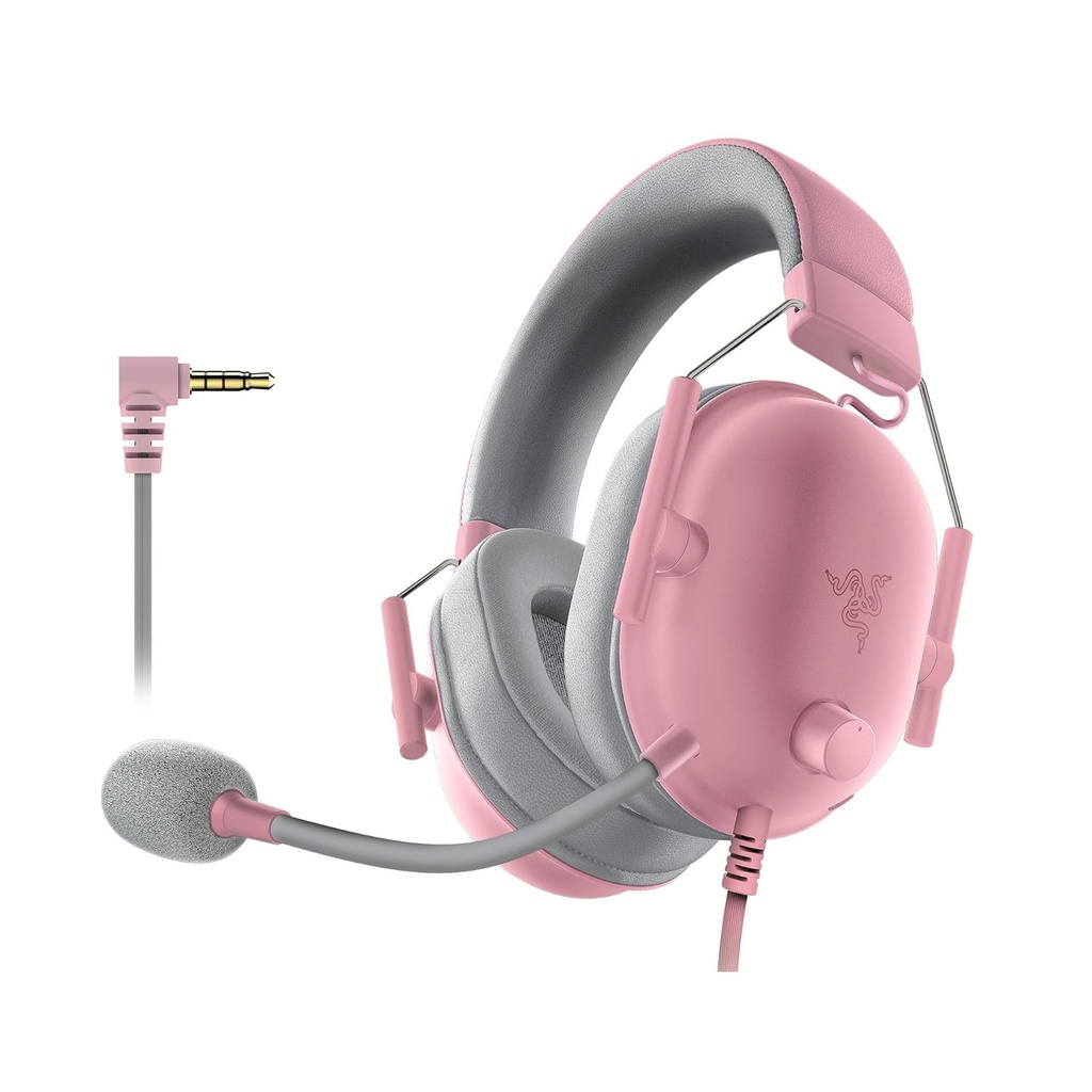 [NS030586] Razer BlackShark V2 X Wired Console Esports HeadSet, Advanced Passive Noise Cancellation, 3.5mm Analog Connection - Quartz Edition