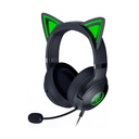 Razer Kraken Kitty V2 USB Wired RGB Gaming Headset: Chroma Kitty Ears, Stream Reactive Lighting, HyperClear Cardioid Mic, 7.1 Surround Sound For PC, PS4, PS5 - Black