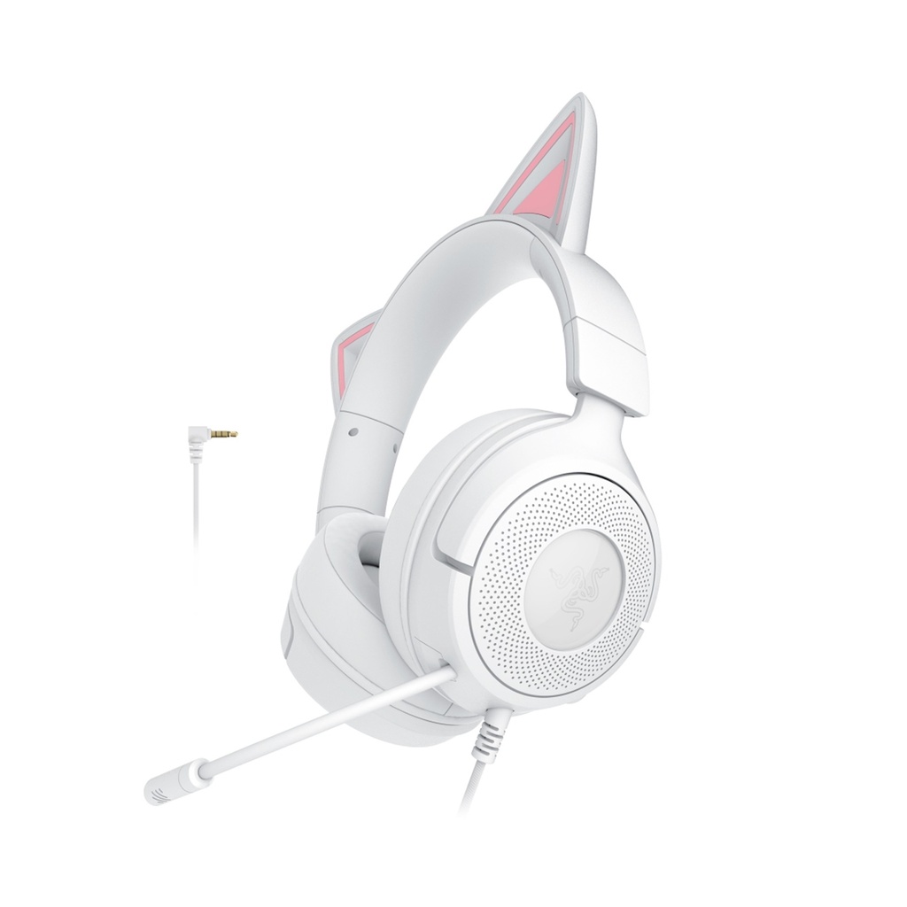 [NS032290] Razer Kraken Kitty V3 X Wired Gaming Headset For PC,Mac,PlayStation,Switch, Steam Deck & Smartphone -White Edition