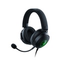 Razer Kraken V3 HyperSense Wired USB Gaming Headset: Haptic Technology, THX Spatial Audio, Detachable HyperClear Cardioid, Passive noise cancellation, For PC, PlayStation, Nintendo Switch - Black