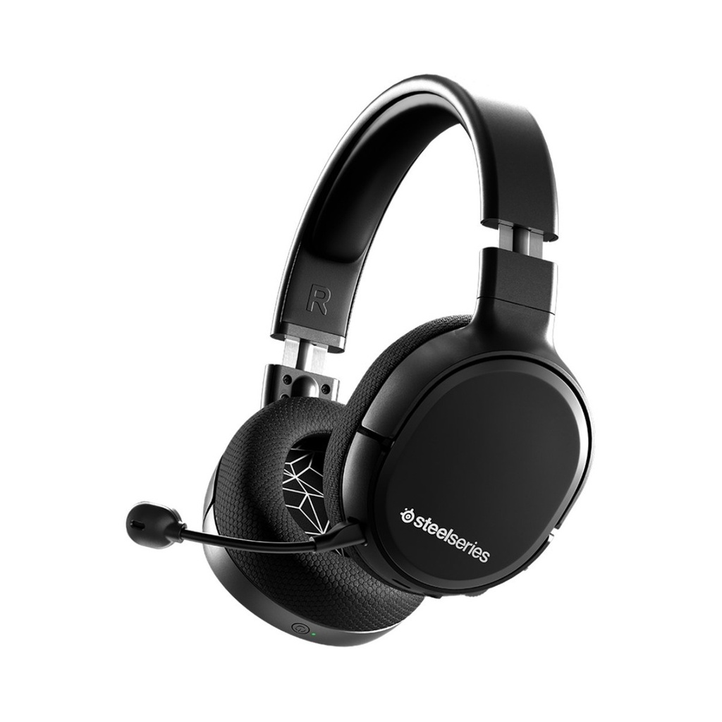 [NS007476] SteelSeries Arctis 1 Wireless/USB-C Gaming Headset Detachable ClearCast Noise Cancelling Mic For PC,PS5/PS4,Switch & Android-Black