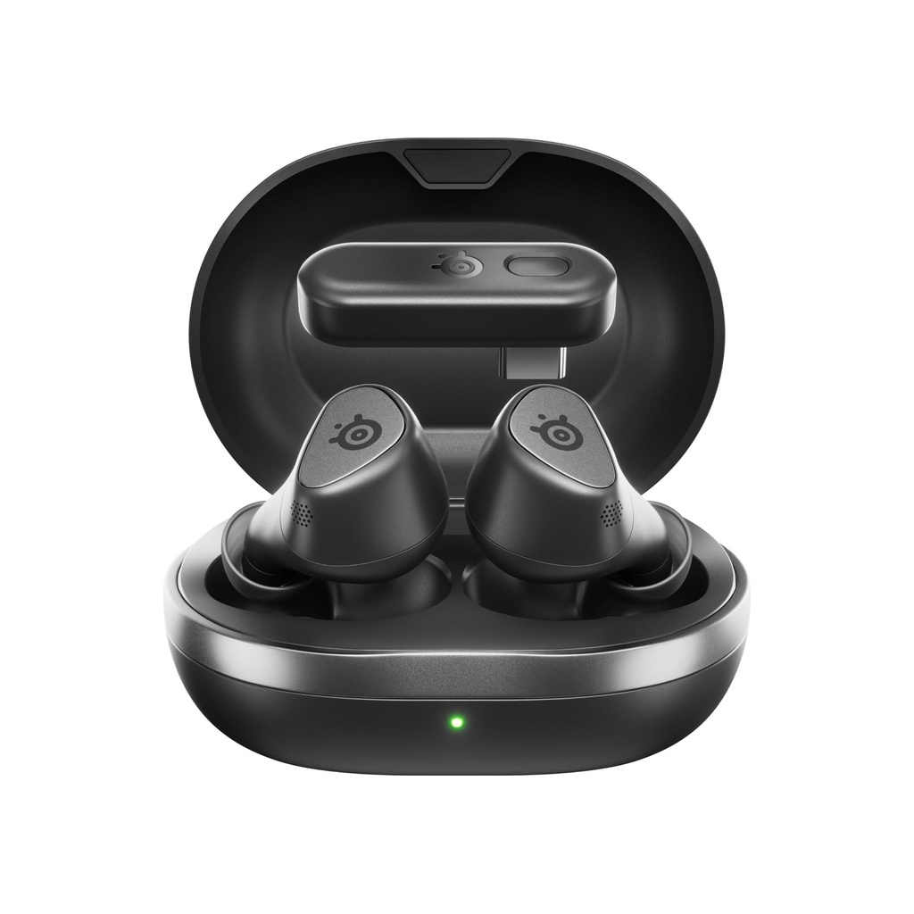 [NS028675] SteelSeries Arctis GameBuds, Active Noise Cancellation, 2.4GHz Wireless + Bluetooth, 10H Battery Life For PS5,PC,Switch,Mobile & VR