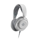 SteelSeries Arctis Nova 1P Multi-Platform Premium Wired (3.5mm) Nova Acoustic System Gaming Headset, Noise-Cancelation ClearCast Retractable Mic For PC,PS5/PS4, Xbox Switch & Mobile Devices - White