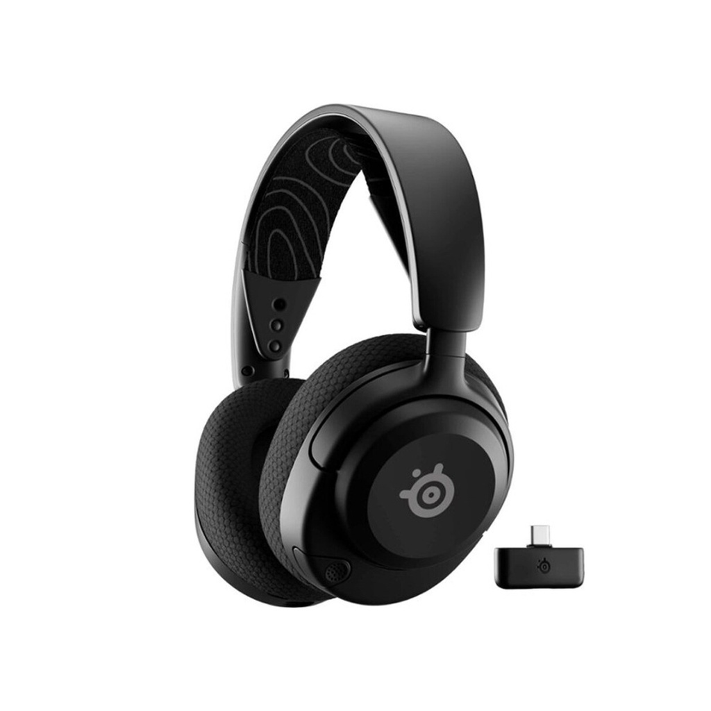 [NS015998] SteelSeries Arctis Nova 5 Wireless/Bluetooth Gaming Headset AI Noise Cancellation ClearCast 2.X Retractable Mic, Up to 60-Hours Battery life, For PC,PS5/PS4,Nintendo & Mobile Device - Black