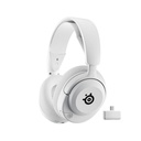 SteelSeries Arctis Nova 5 Wireless/Bluetooth Gaming Headset AI Noise Cancellation ClearCast 2.X Retractable Mic, Up to 60-Hours Battery life, For PC,PS5/PS4,Nintendo & Mobile Device - White
