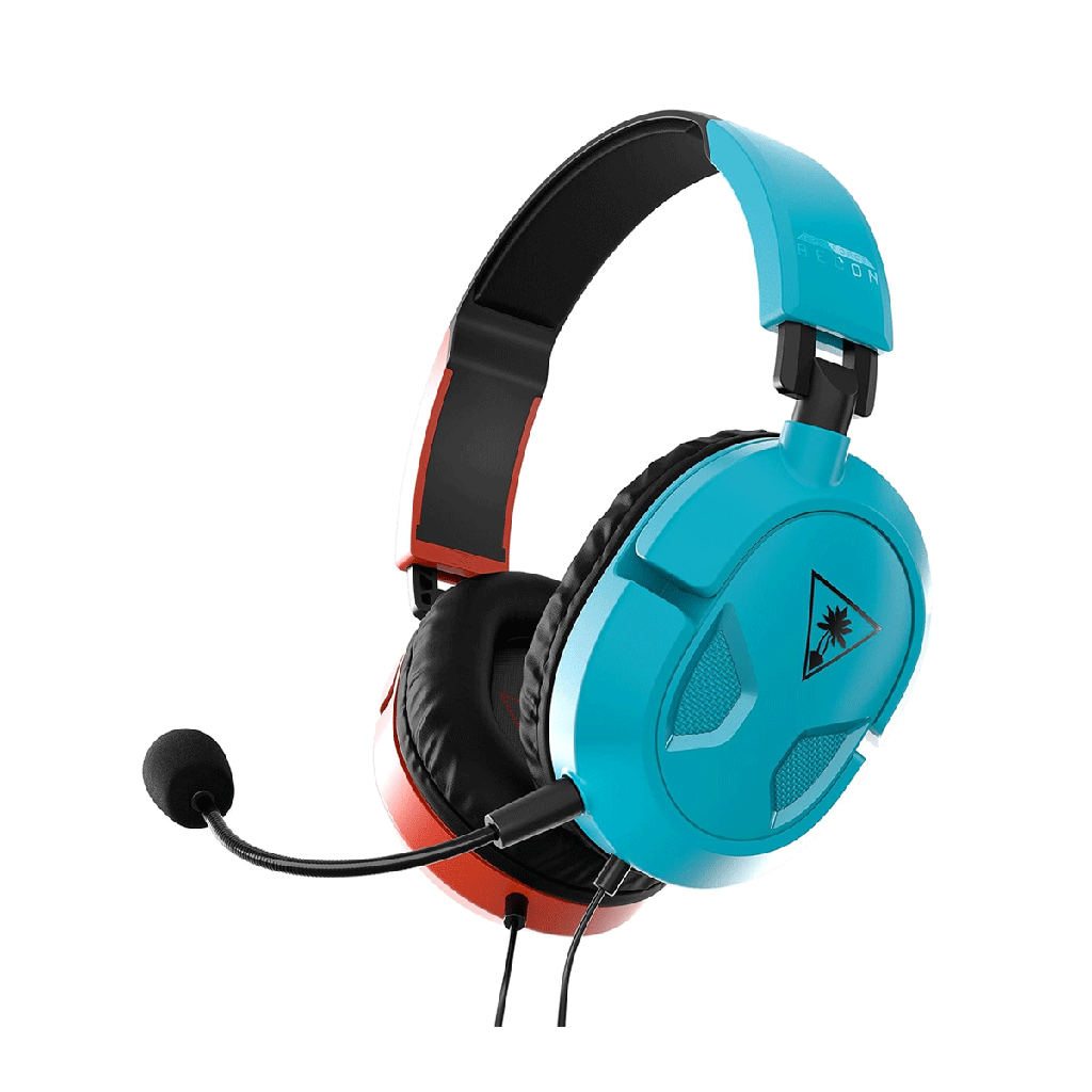 [NS030428] Turtle Beach Recon 50 Wired (3.5mm) Gaming Headset with Detachable Microphone, For PC/PS/Xbox & Mobile Devices Blue-Red