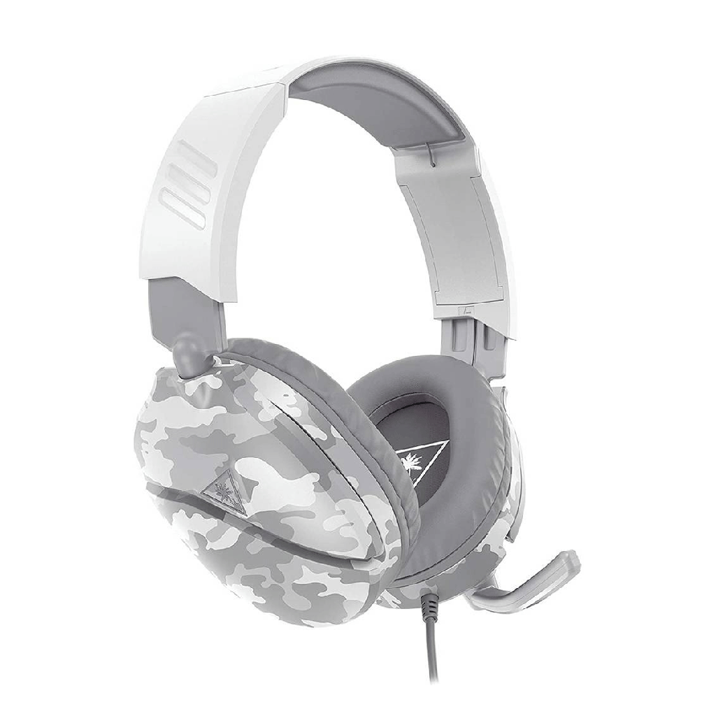 Turtle Beach Recon 70 Gaming Headset, High Quality 40Mm Speakers, Flip-To-Mute Mic, Noise-Isolating Ear Cushions, For PS5/PS4/Xbox Series X|S/Nintendo Switch & PC, White Camo | TBS-6230-02