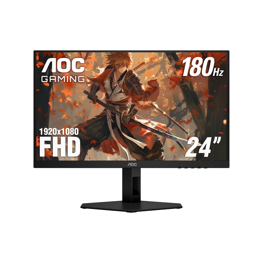 [NS028448] AOC 24G4E 24 Inch 180Hz FHD HDMI 2.0 1ms IPS Gaming Monitor - Black