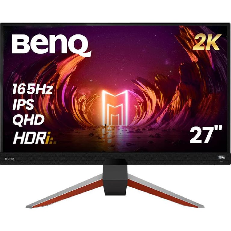 [NS015423] BENQ MOBIUZ 27 Inch Gaming Monitor 165Hz HDMI 2.0 HDR IPS QHD 2K 1440p 1ms AMD FreeSync Built-in Speaker - White