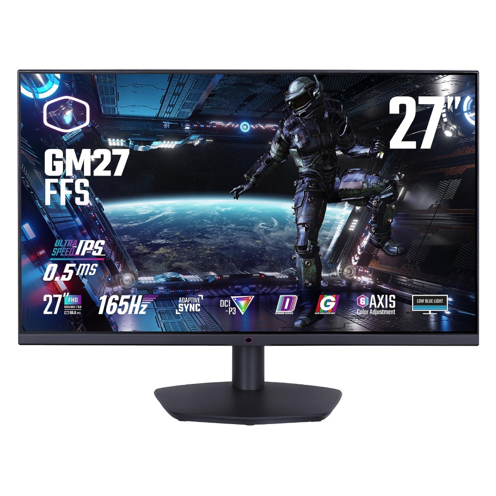 [NS027738] COOLER MASTER GM27-FSS 27 Inch FHD Ultra IPS 165Hz Gaming Monitor - Black
