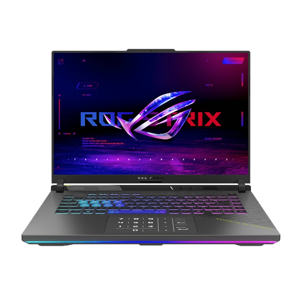 [NS030393] Asus Rog Strix G16 Gaming Laptop, AMD Ryzen 9-8940HX Processor, 16GB DDR5 RAM, 1TB NVMe Gen. 4 SSD, RTX 5070Ti 12GB GPU, 16" WUXGA 165Hz Display, 4-Zone RGB Backlit Keyboard, Windows 11 Home, Eclipse Gray | 90NR0NJ7-M002W0